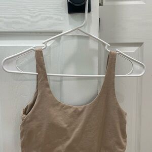 Tan Sleeveless Top